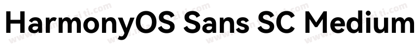HarmonyOS Sans SC Medium (正文)字体转换